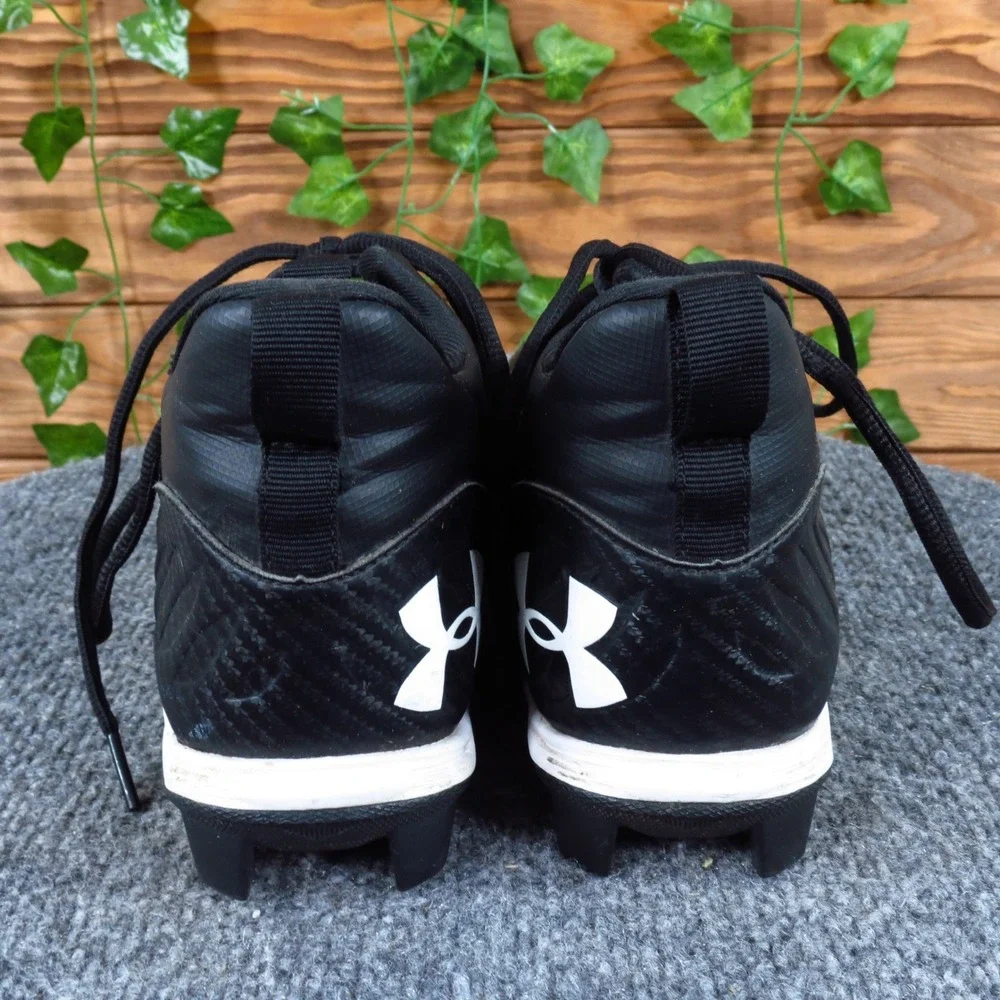 Under Armour Spotlight Franchise RM‎ Mens Football Cleats Sz 8 Black White